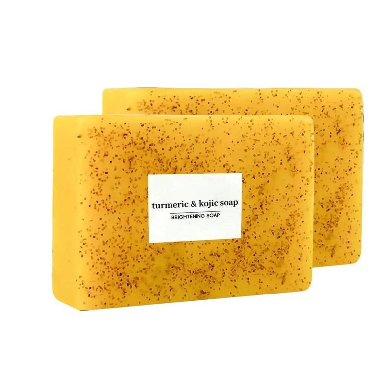 Handmade Lemon Turmeric Kojic Acid Soap - Gentle Dark Spot Remover for Acne & Hyperpigmentation