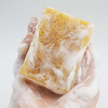 Handmade Lemon Turmeric Kojic Acid Soap - Gentle Dark Spot Remover for Acne & Hyperpigmentation